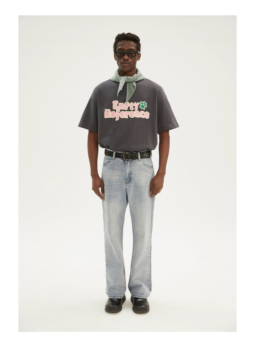 EMPTY REFERENCE Pink Letters Logo Tee