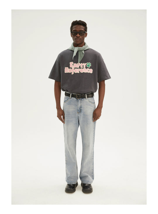 EMPTY REFERENCE Pink Letters Logo Tee