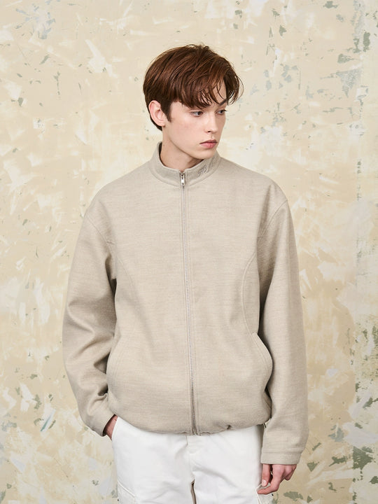 Harsh and Cruel Embroidered Collar Zipper Cardigan Jacket