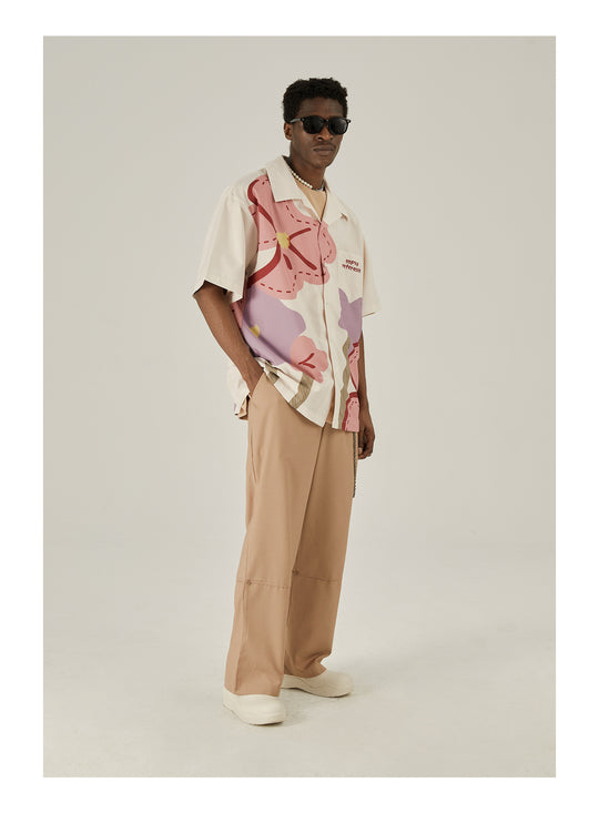 EMPTY REFERENCE Spring Flower Short Sleeve Shirt