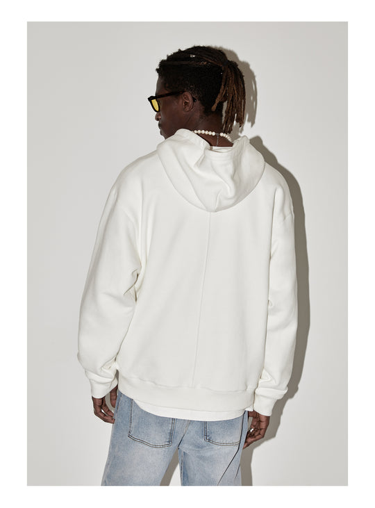 EMPTY REFERENCE Ghosting Logo Print Hoodie
