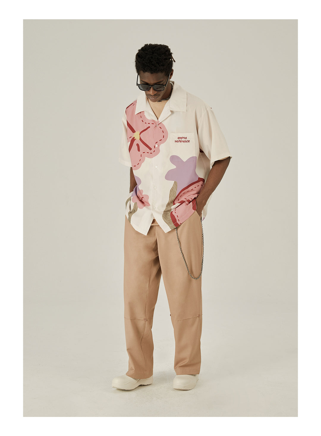 EMPTY REFERENCE Spring Flower Short Sleeve Shirt