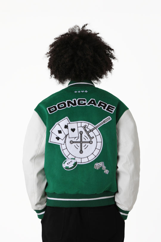 DONCARE D LOGO Varsity Jacket | Face 3 Face