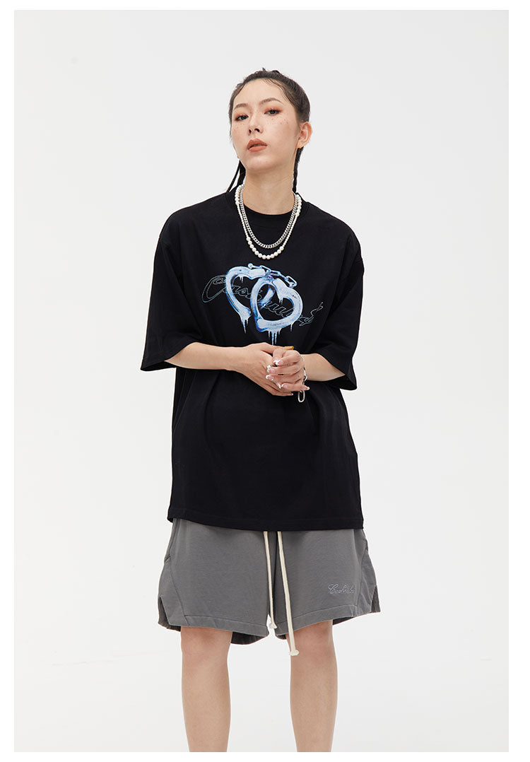 Cashrules Love Handcuffs Printed Tee