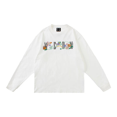 MEDM Flocking Floral Long Sleeved Tee