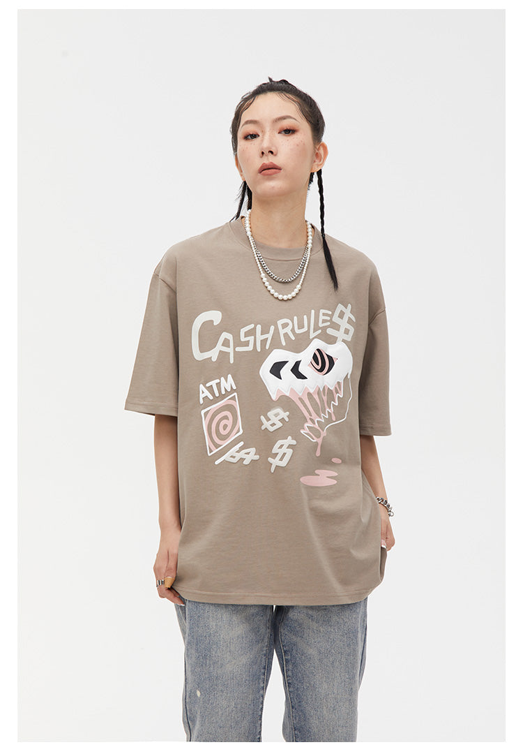 Cashrules Dinosaur Foam Print Tee