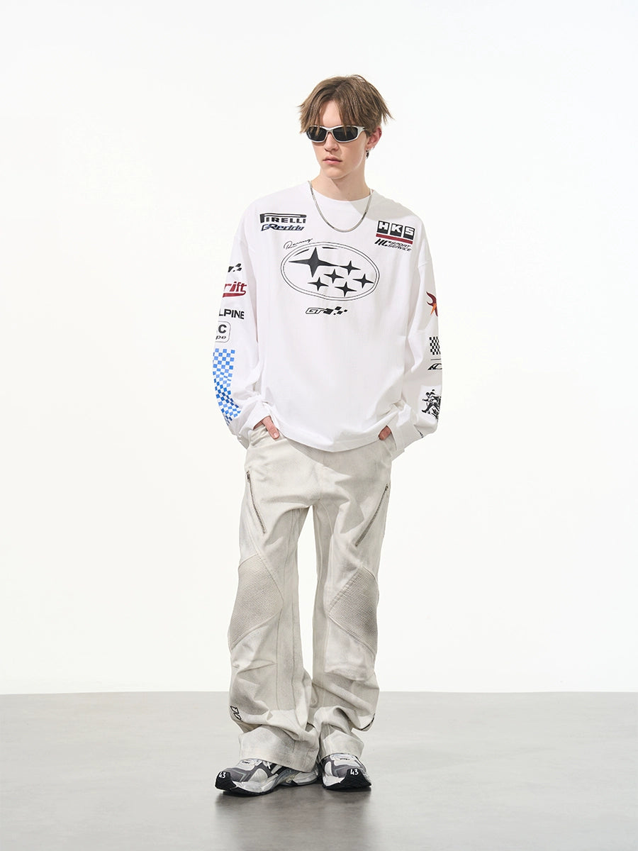 Harsh and Cruel Racing Printed Long Sleeve Tee