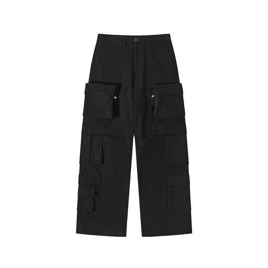 Harsh and Cruel 3D Multi Pocket Straight Trousers