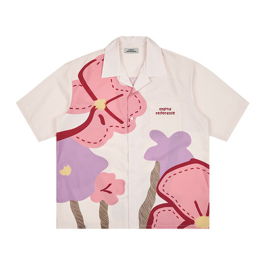 EMPTY REFERENCE Spring Flower Short Sleeve Shirt