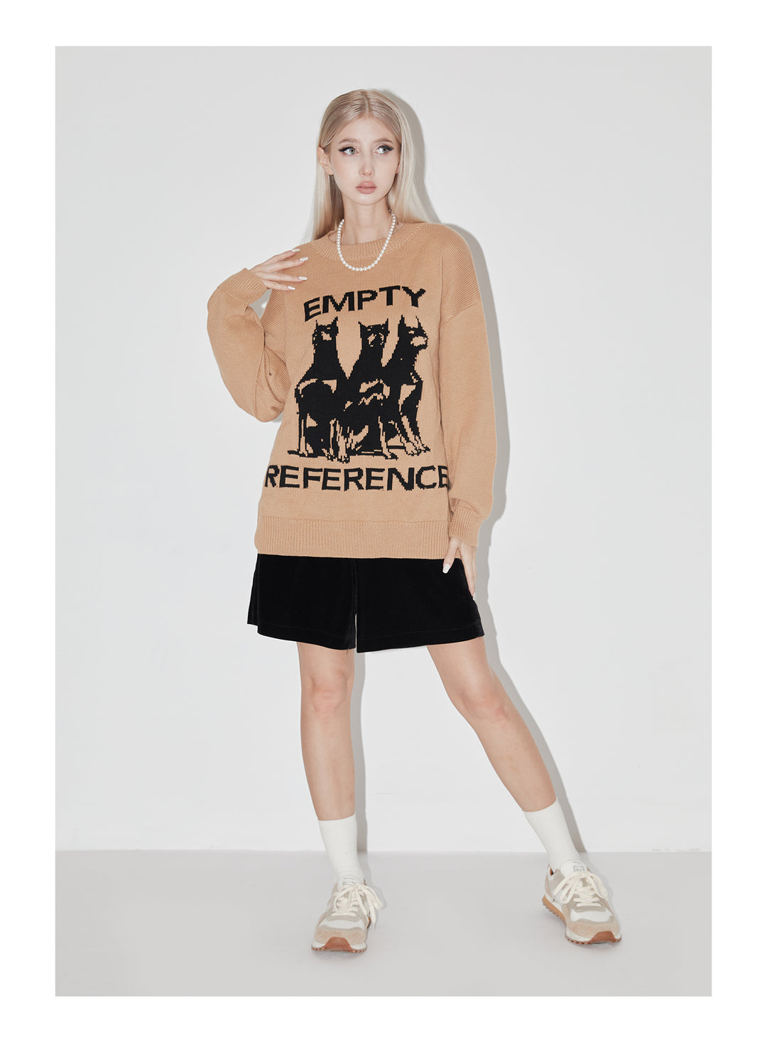 EMPTY REFERENCE Doberman Knit Sweater