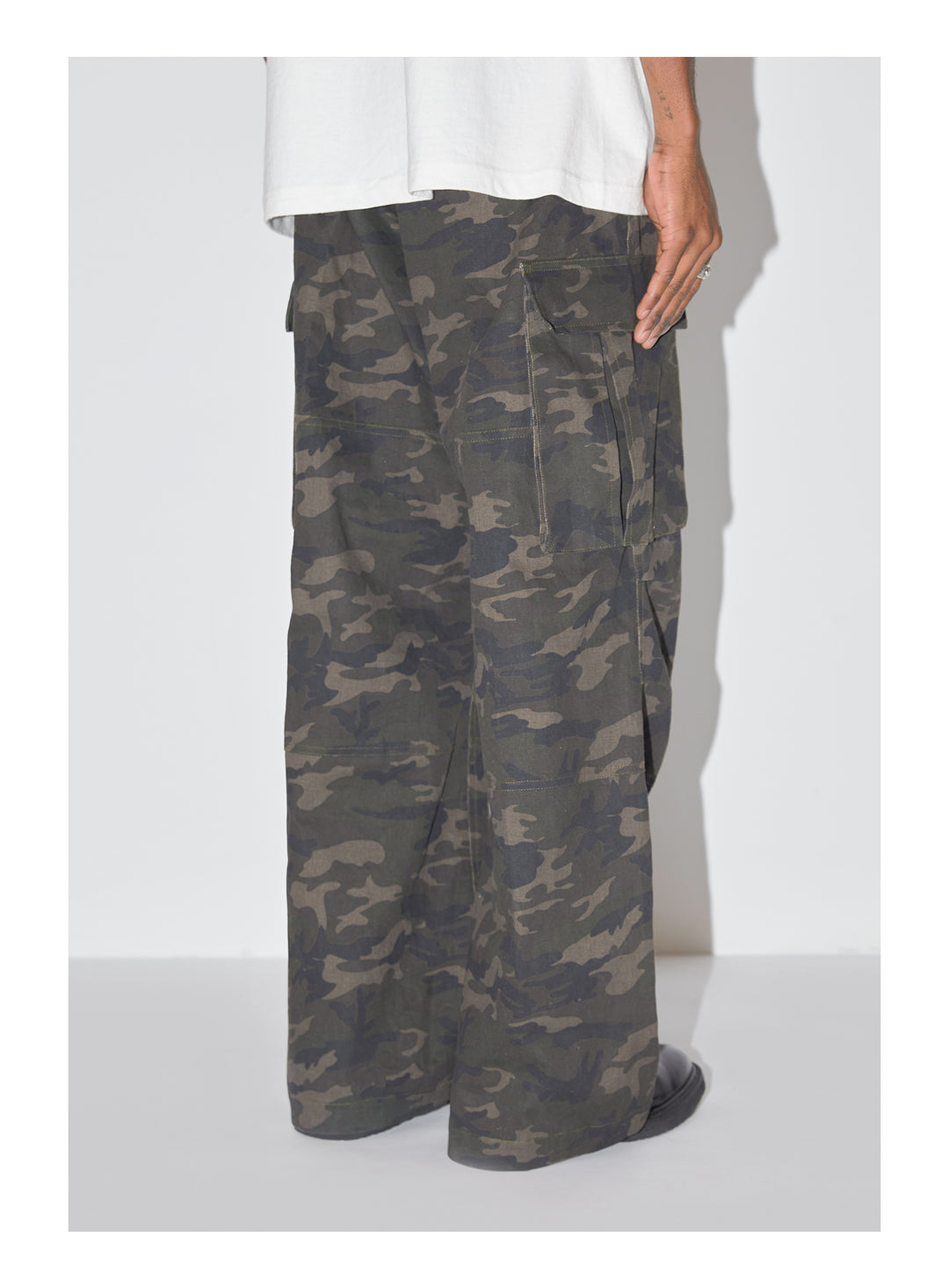 EMPTY REFERENCE Camouflage Embroidery Work Pants