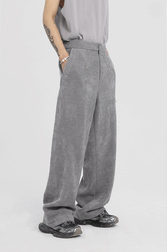 JHYQ Corduroy Smooth Wide Leg Pants