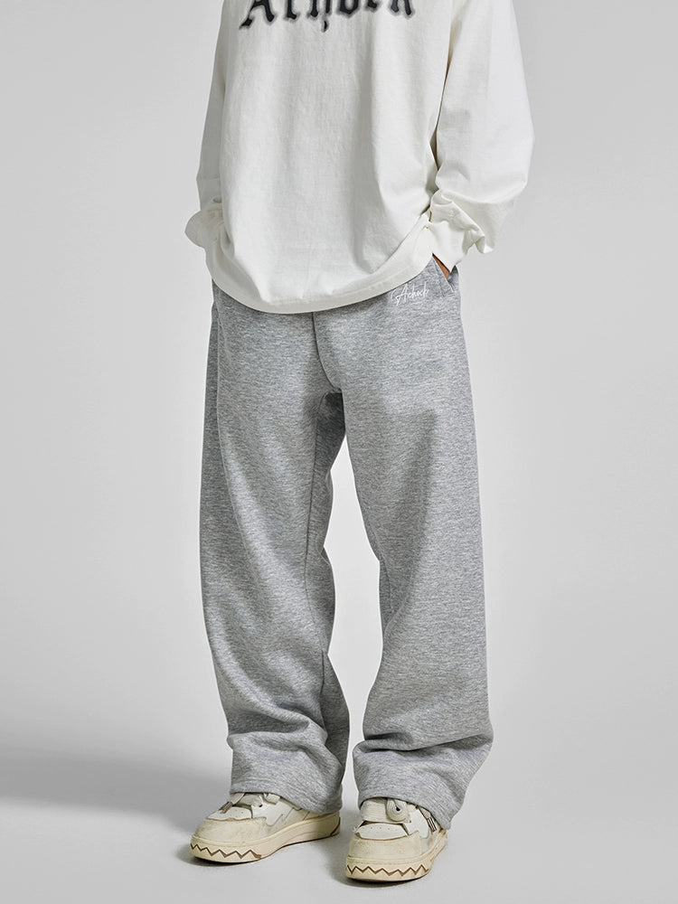 Achock Logo Embroidery Basic Sports Sweat Pants