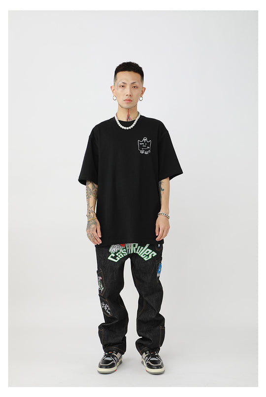 Cashrules Small Ghost Printed Tee