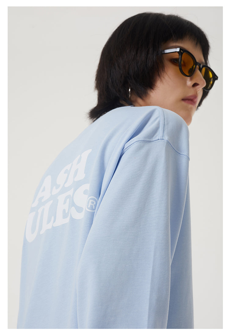 Cashrules Pocket Logo Print Long Sleeved Tee