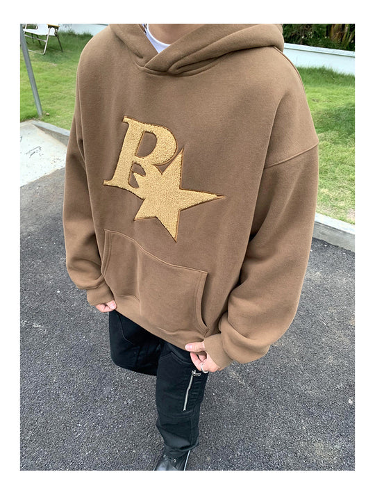 B Star Embroidered Hoodie