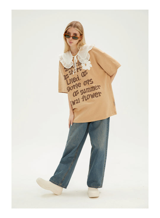 EMPTY REFERENCE Floral Letter Tee