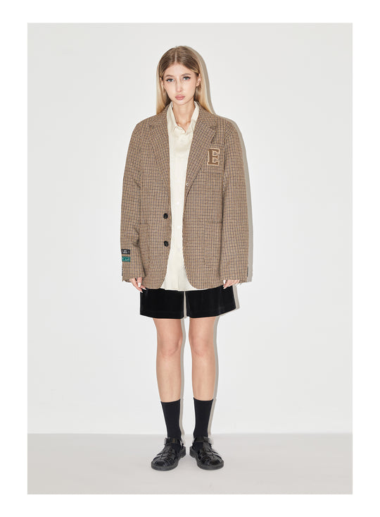 EMPTY REFERENCE Patch Embroidery Suit Jacket