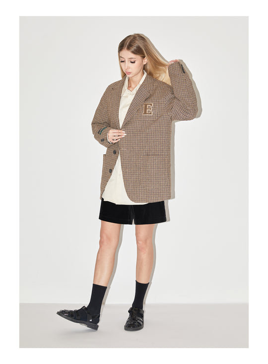 EMPTY REFERENCE Patch Embroidery Suit Jacket