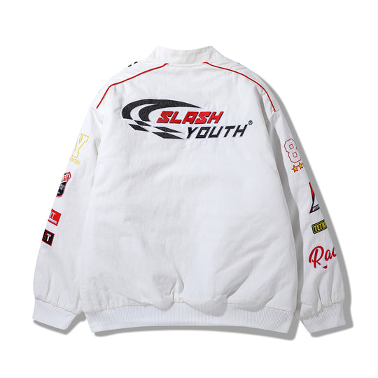 SY Embroidered Motorcycle Racing Jacket