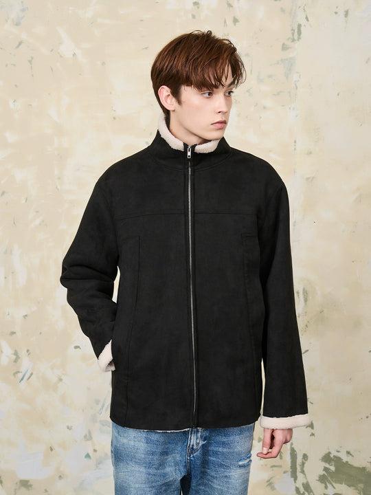 Harsh and Cruel Faux Fur Suede Jacket