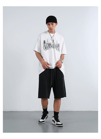 F3F Select Smoke Letters Washed Tee