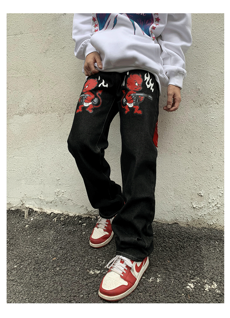 Character Printed Denim Jeans