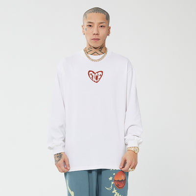 F2CE Love Heart LOGO Long Sleeved Tee | Face 3 Face