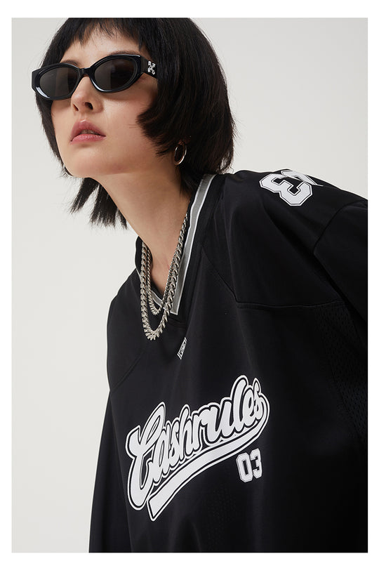 Cashrules Football Logo Long Sleeved Tee