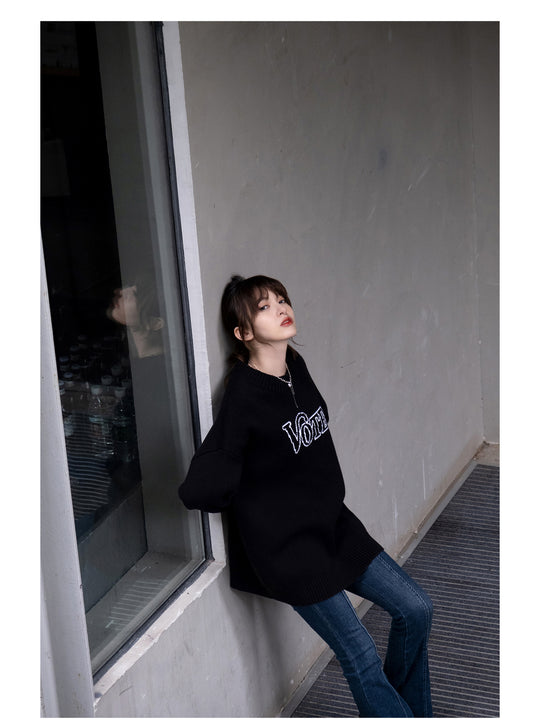 VOTE Logo Knit Sweater