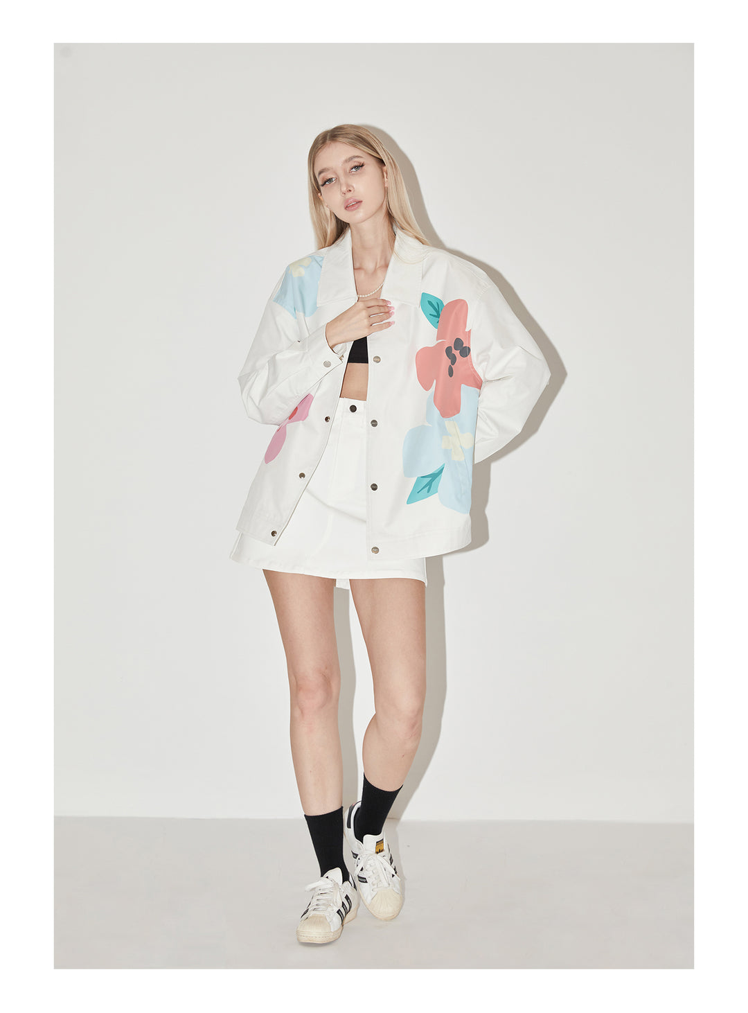 EMPTY REFERENCE Garden Floral Print Jacket