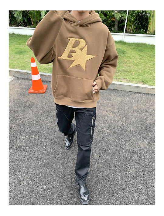 B Star Embroidered Hoodie