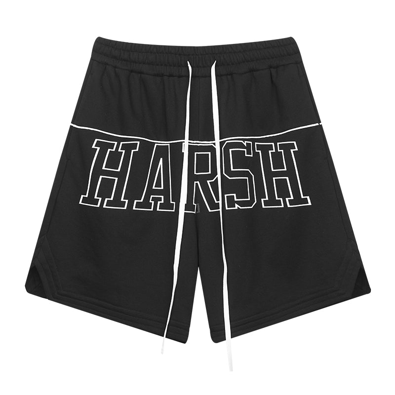 Harsh and Cruel Logo Loose Basketball Shorts