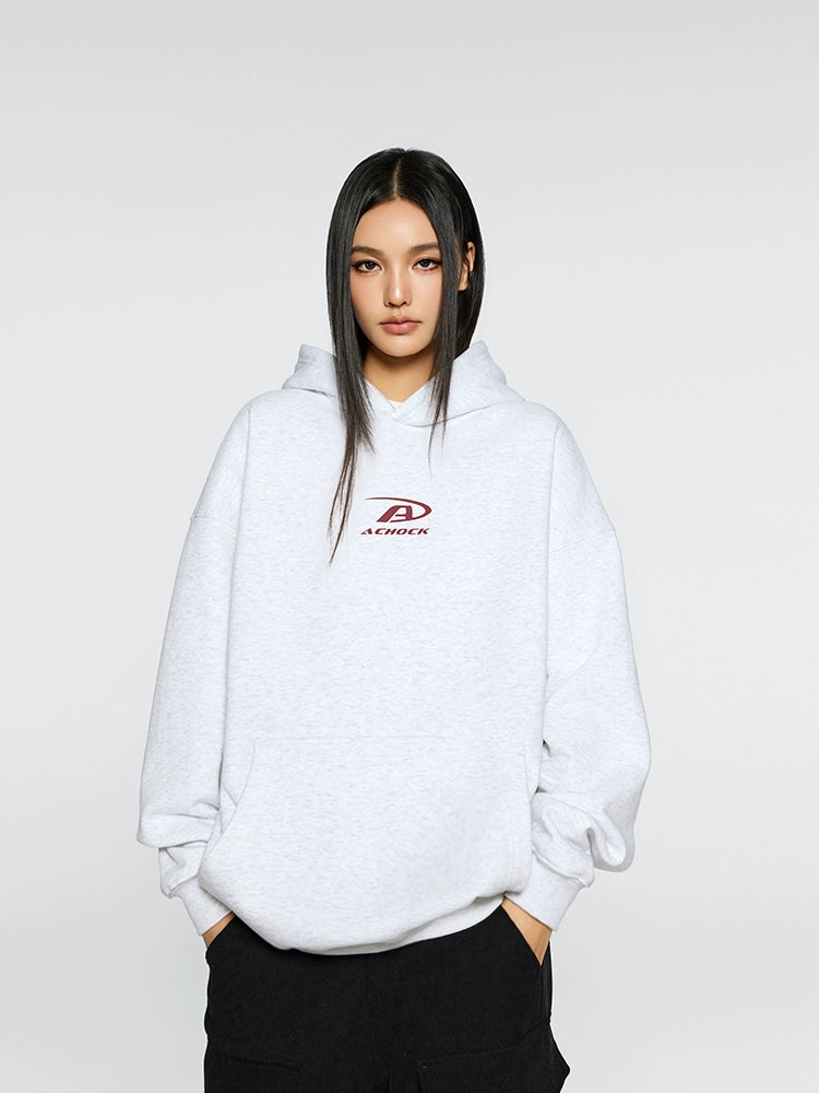 Achock Small Logo Simple Hoodie