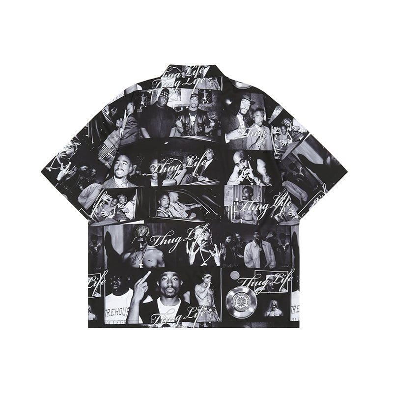 2PAC Full Print Short Sleeved Shirt