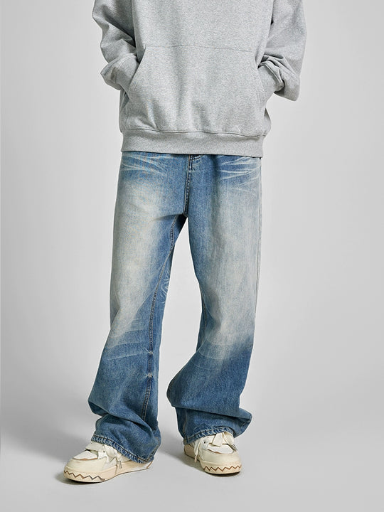 Achock Heavy Duty Washed Wide Leg Denim Jeans | Face 3 Face