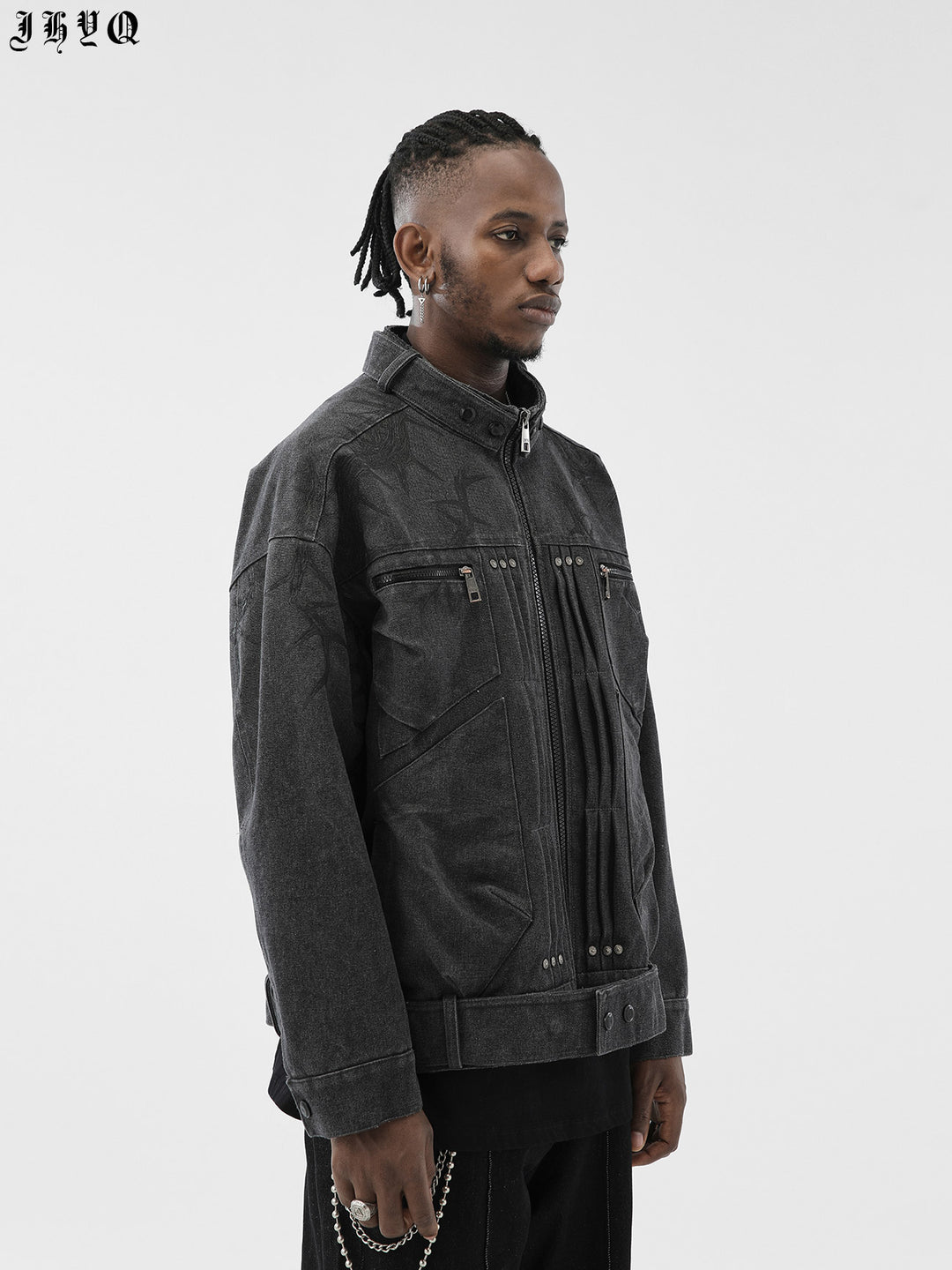 JHYQ Stand Up Collar Short Jacket