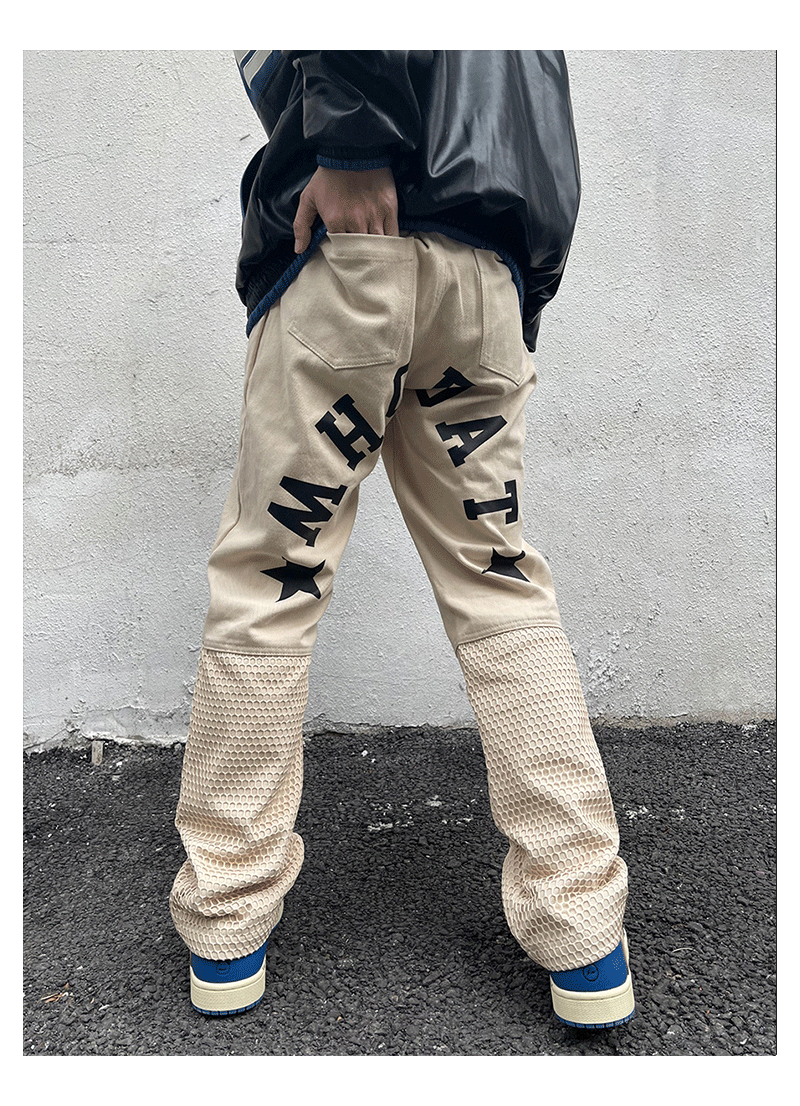 Guns Star Print Pants