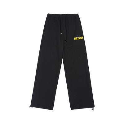 MEDM Waffle Letter Embroidery Track Pants