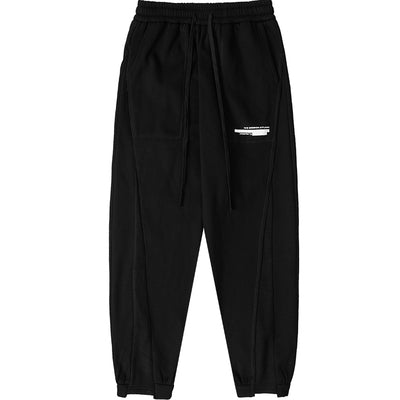Harsh and Cruel Deconstructed Material Stitching Sweatpants