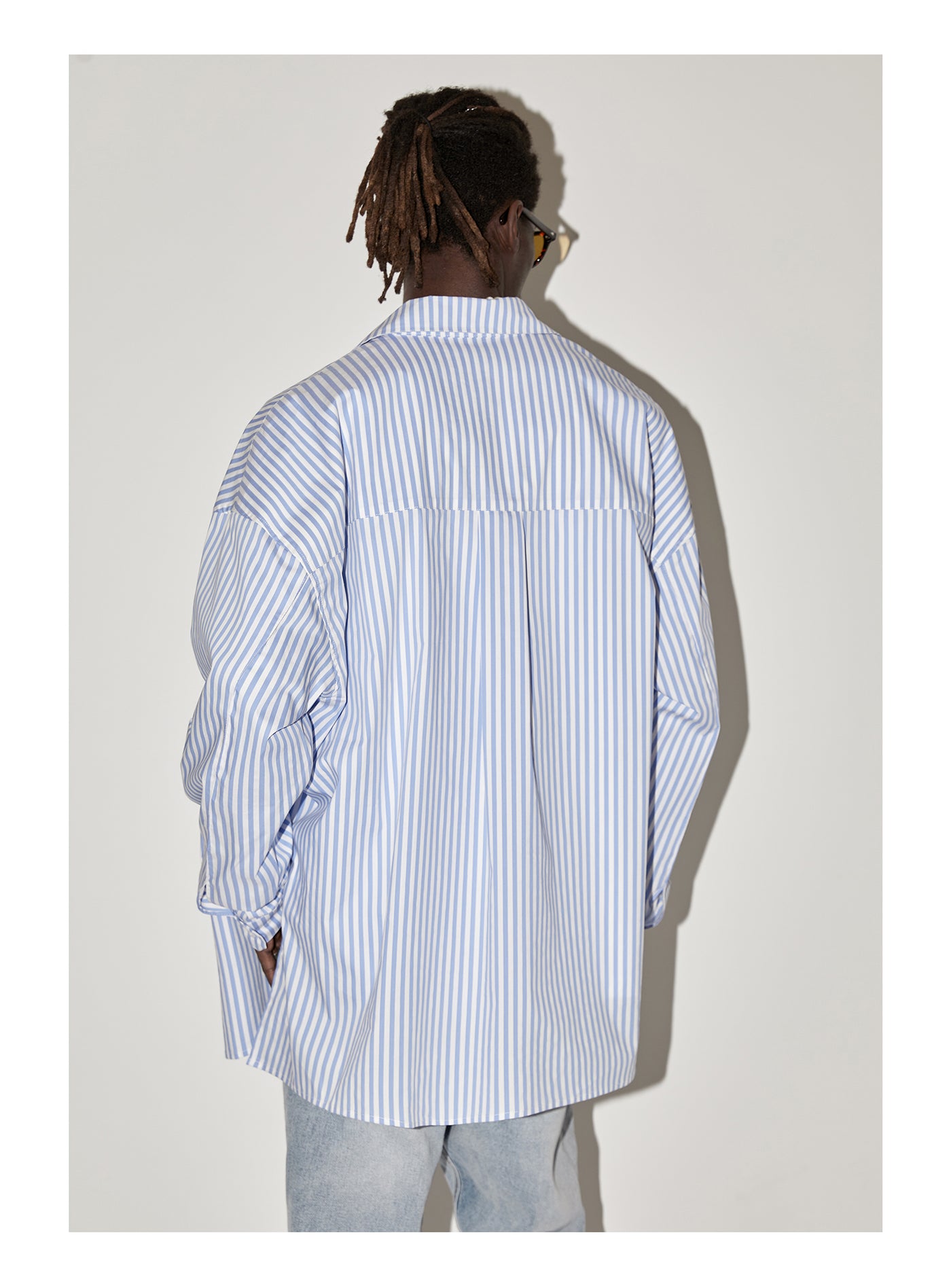 EMPTY REFERENCE Stripes Structured Long Sleeved Shirt