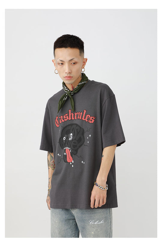 Cashrules Skull LOGO Theme Tee