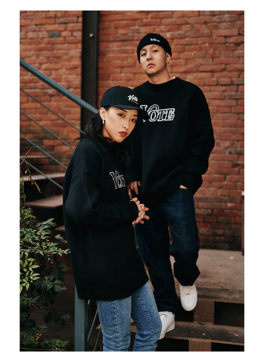 VOTE Logo Knit Sweater