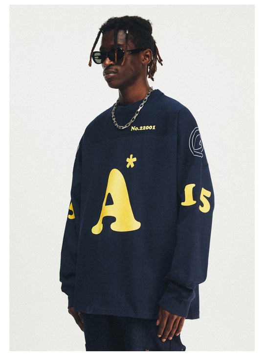 ANTIDOTE Logo Print hockey Long Sleeved Tee | Face 3 Face