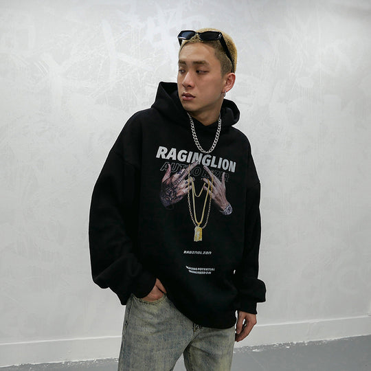 Hand Printing Hoodie