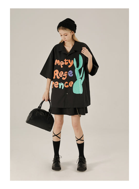 EMPTY REFERENCE Cactus Short Sleeve Shirt