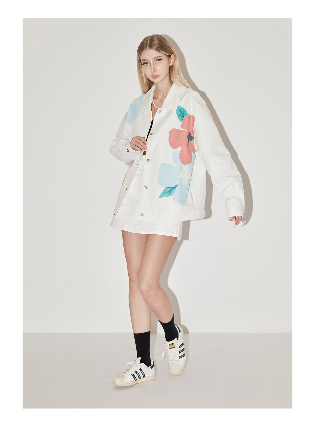EMPTY REFERENCE Garden Floral Print Jacket