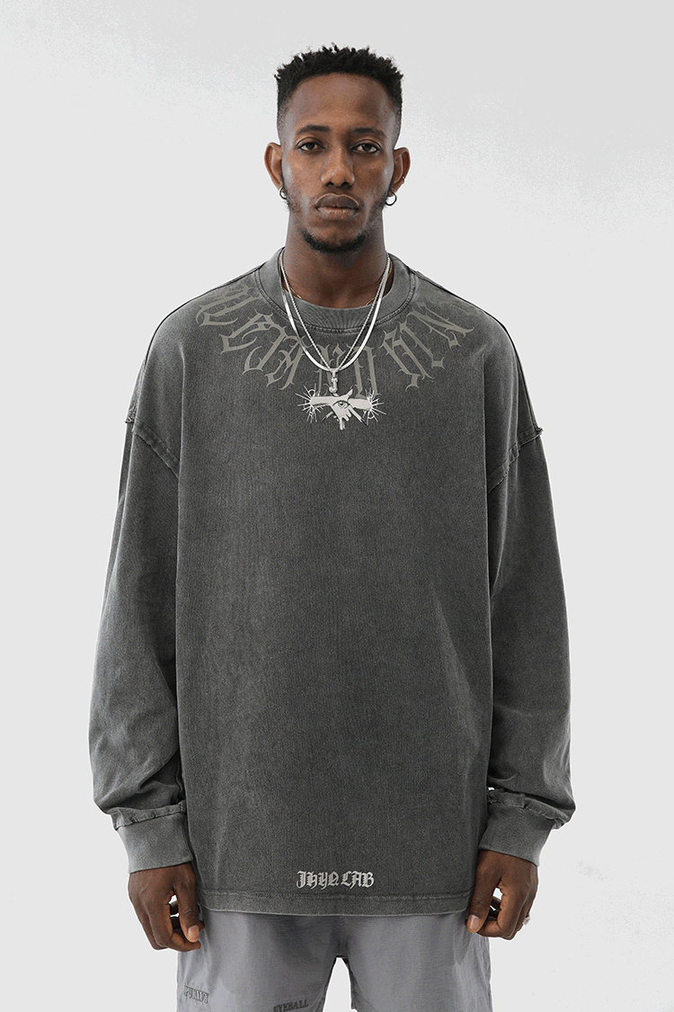 Shop Now JHYQ Washed Old Long Sleeve Tee – Face 3 Face