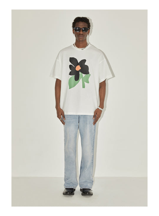 EMPTY REFERENCE Black Flower Tee