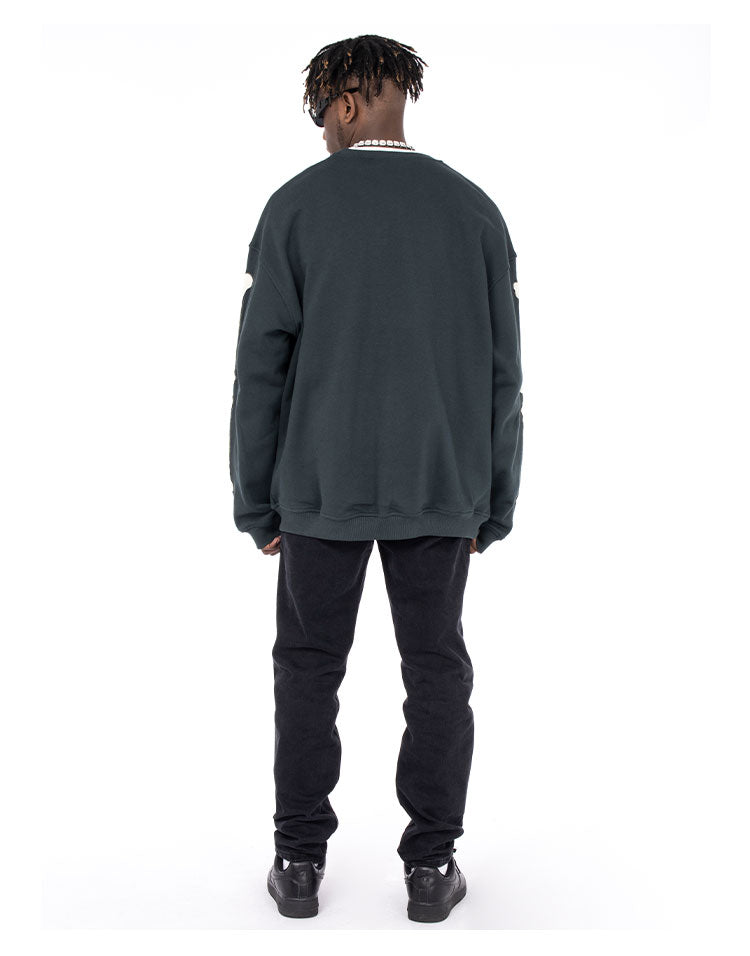 Patch Skeleton Sweatshirts